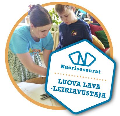 Luova lava -leiriavustaja -merkki