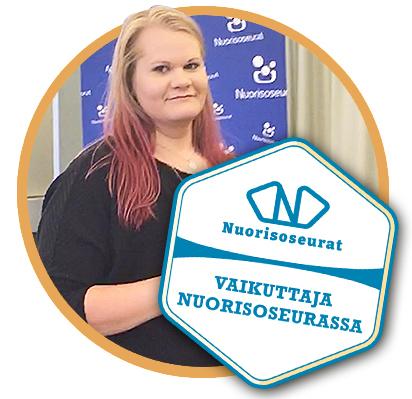 Vaikuttaja nuorisoseurassa -merkki
